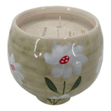 Fairfax Sage Green Vanilla Hand Painted Candle