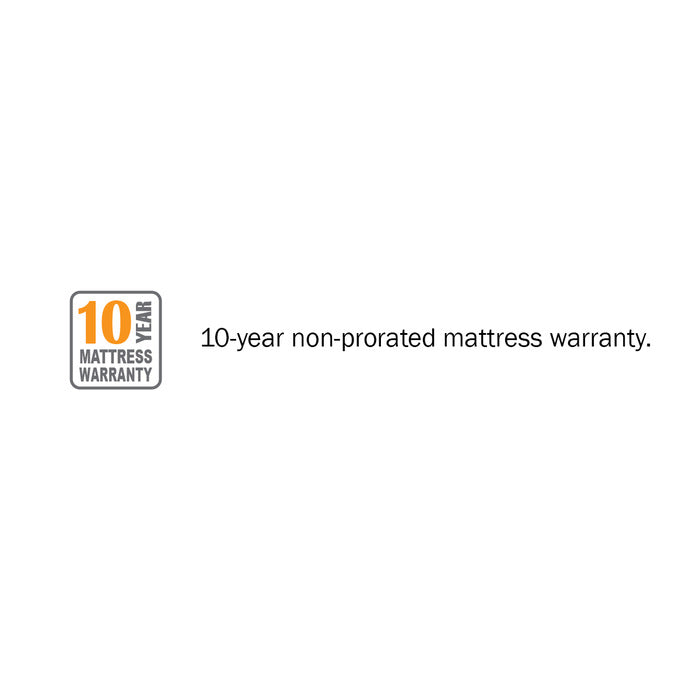 Altair White 10" Split Eastern King Gel-Infused Memory Foam Mattress