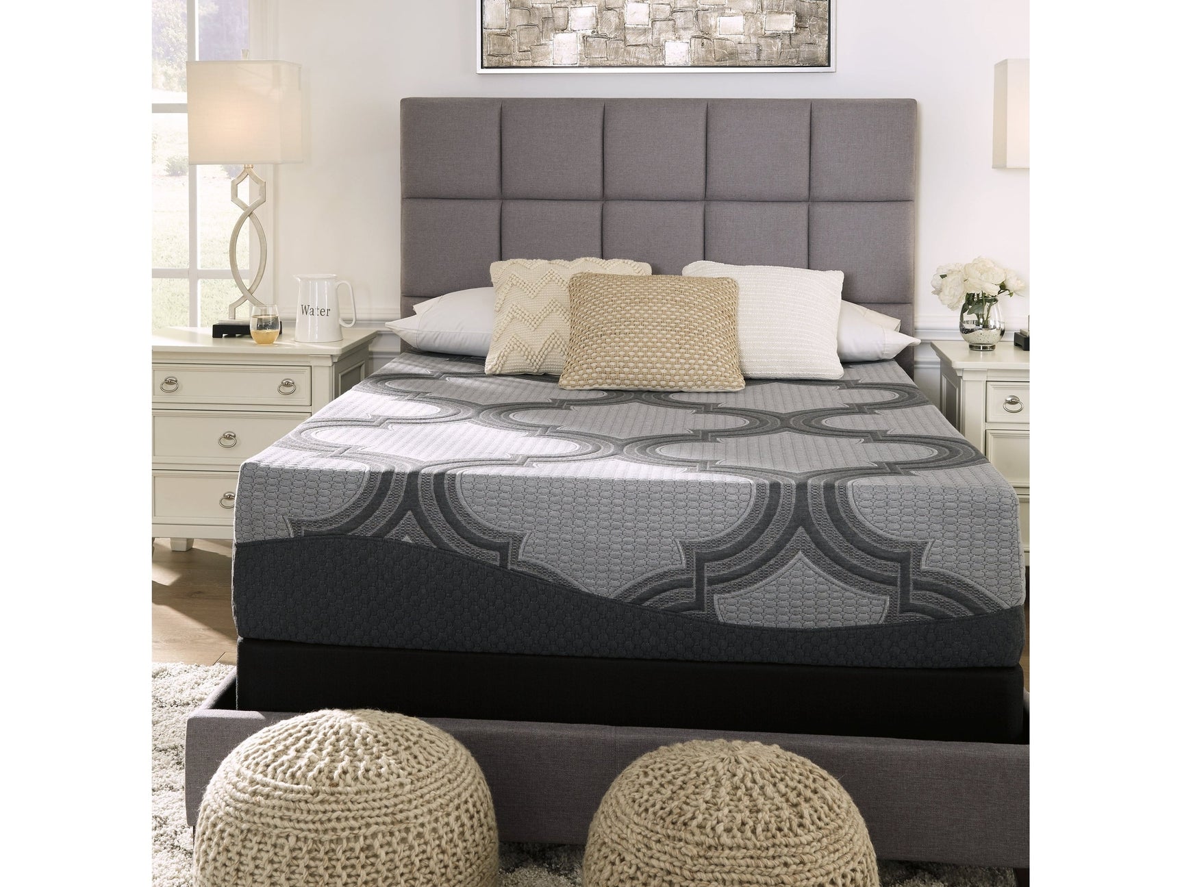 1100 Series Gray Twin Firm Mattress (Online Special Price) - Ornate Home