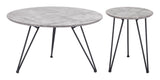 Kerris Gray & Black Coffee Table Set (2-Piece)