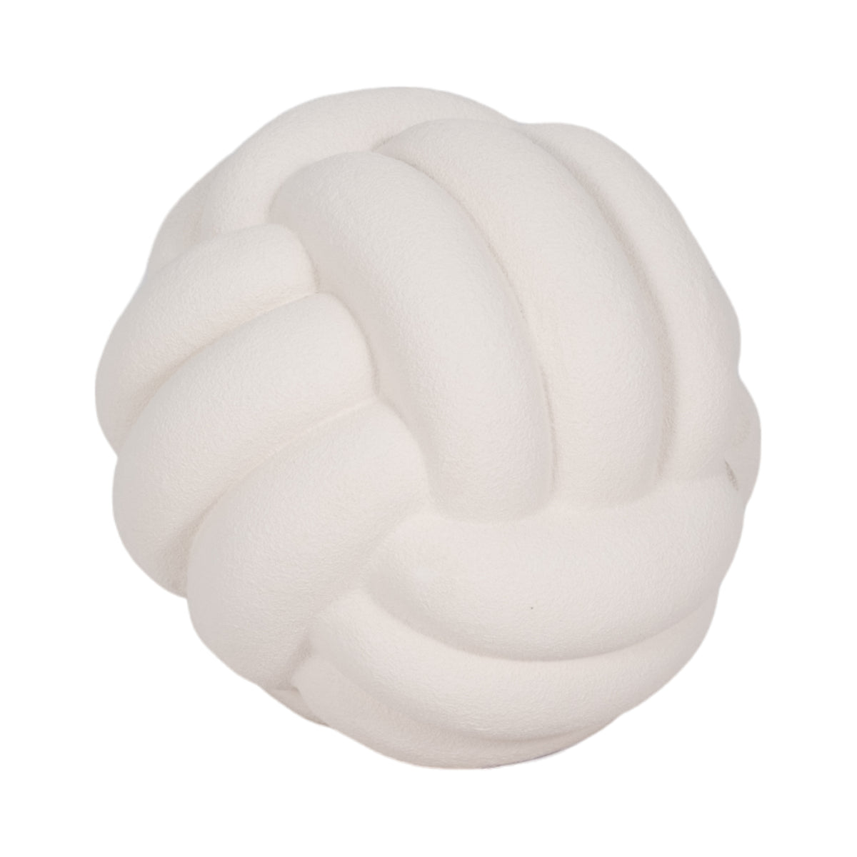 Brentonbeach White Small Rough Texture Knot Orb