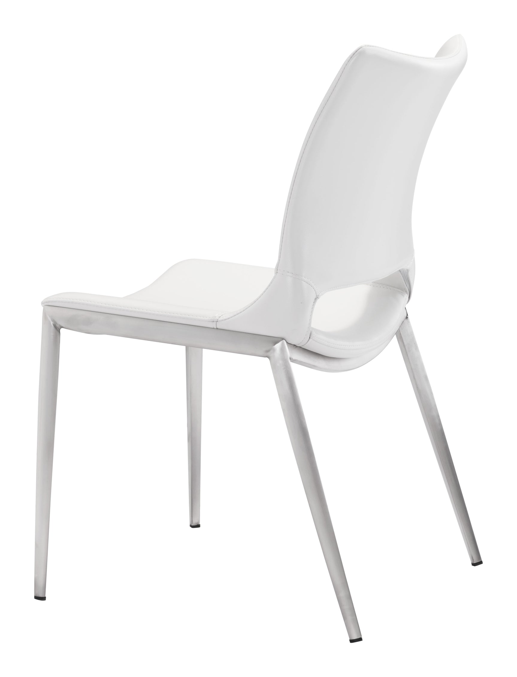 Ace White & Silver Dining Chair (Set of 2)