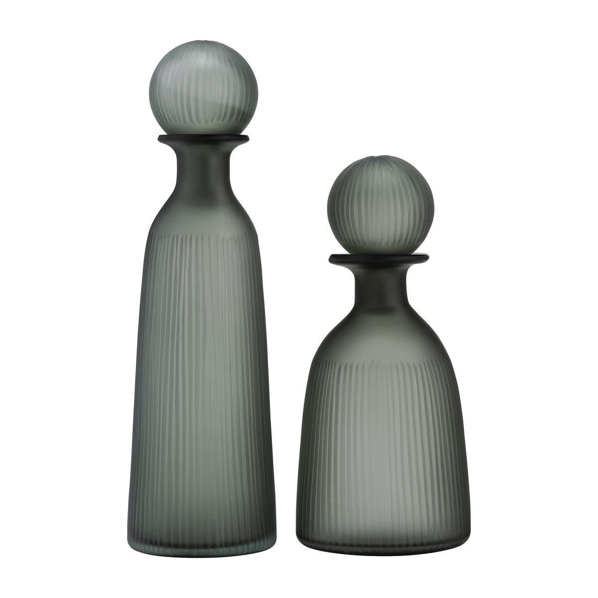 Elsa Green/Smoke Small Glass Vase