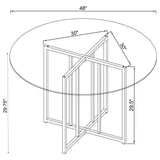 Pace Matte Black Geometric Metal Dining Table Base