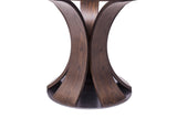 Naser Grey And Dark Walnut 5-Piece 48-inch Round Dining Table Set