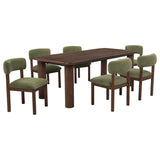 Faulkner Moss Green 7-Piece 84-inch Extension Dining Set