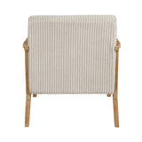 Chevron Beige Accent Chair