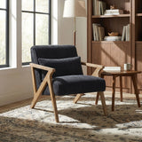 Chevron Black Accent Chair