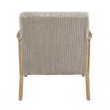 Chevron Beige Accent Chair