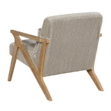 Chevron Beige Accent Chair