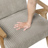 Chevron Beige Accent Chair