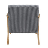 Chevron Gray Accent Chair