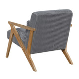 Chevron Gray Accent Chair