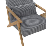 Chevron Gray Accent Chair