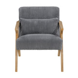 Chevron Gray Accent Chair