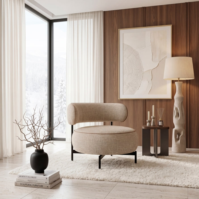 Encircle Brown Swivel Chair