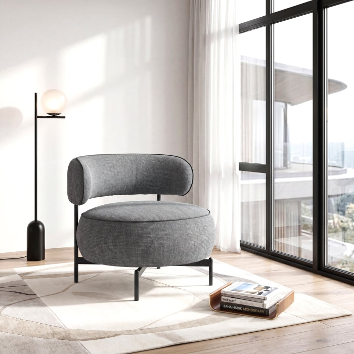 Encircle Gray Swivel Chair