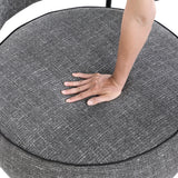 Encircle Gray Swivel Chair