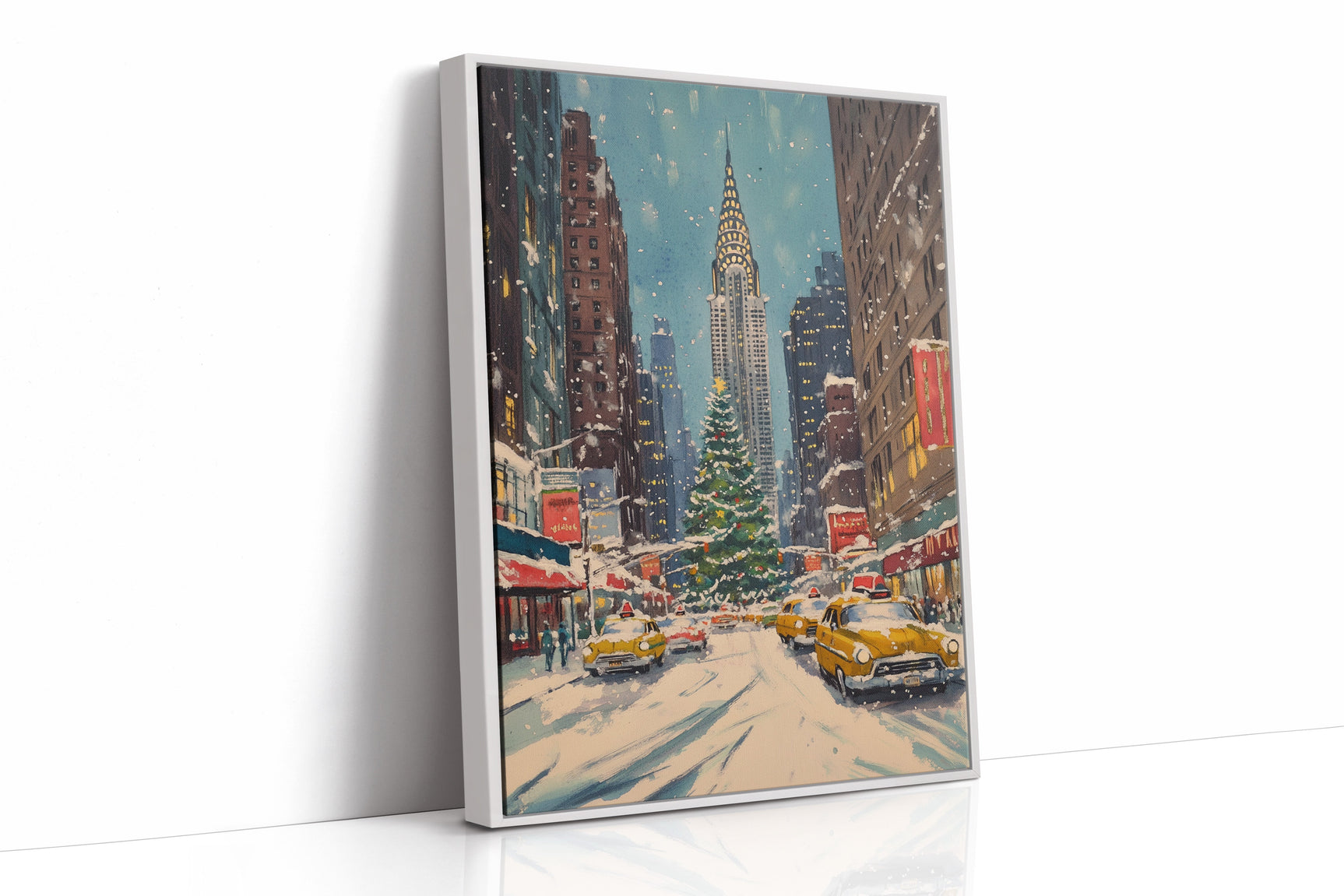New York Winter Christmas Cityscape