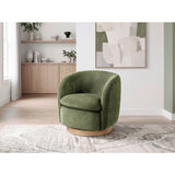 Synova Walnut Swivel Chair