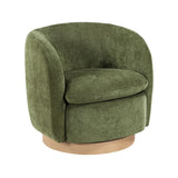 Synova Walnut Swivel Chair