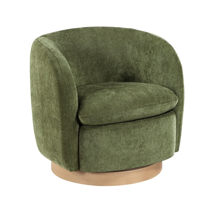 Synova Walnut Swivel Chair
