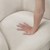 Synova Beige Swivel Chair