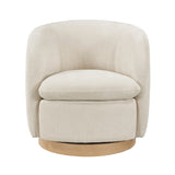 Synova Beige Swivel Chair
