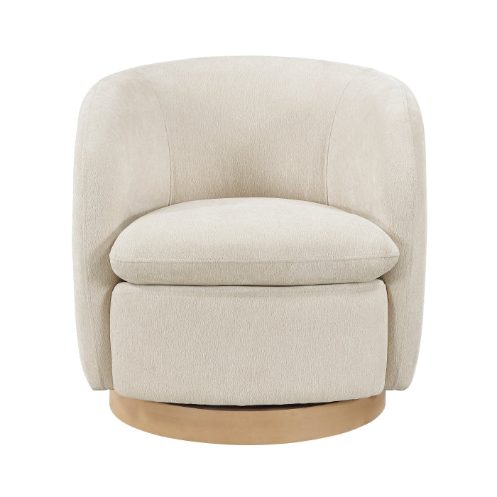 Synova Beige Swivel Chair