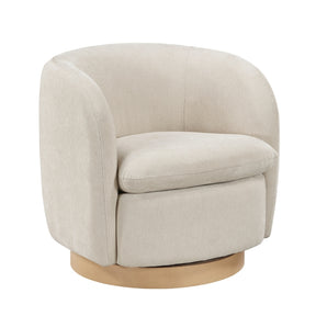 Synova Beige Swivel Chair