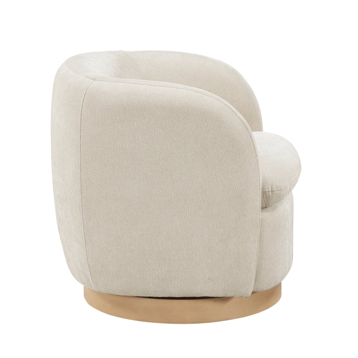 Synova Beige Swivel Chair