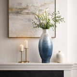 Halfordhaven Ivory/Blue Small Vase