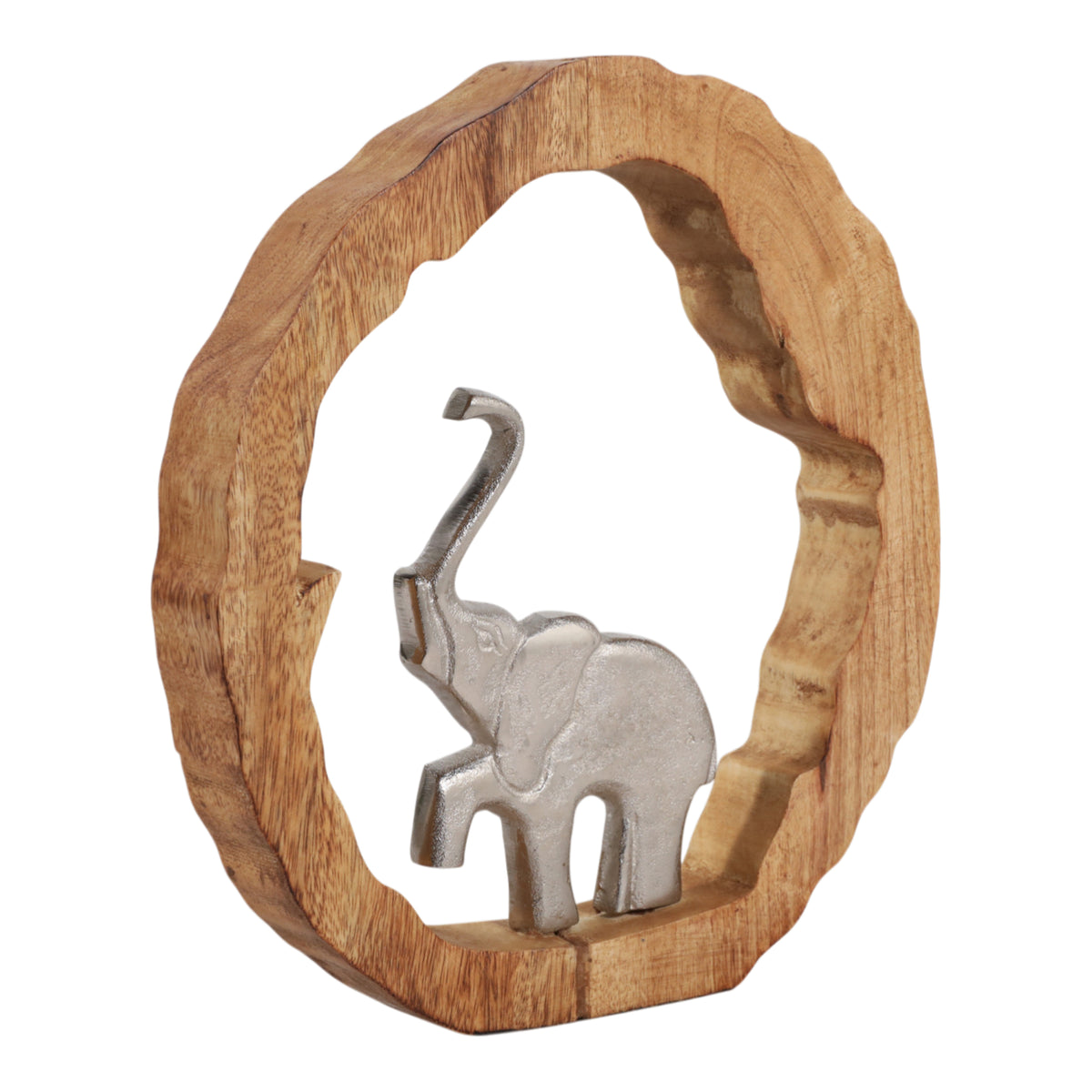 Brysondale Brown/Silver Elephant in Round Decor