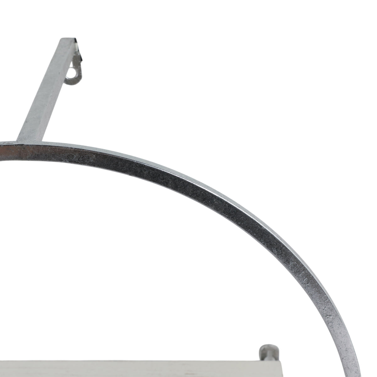 Grenada White/Silver Wood and Metal Wall Shelves (Set of 3)