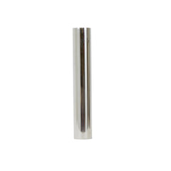 12” Cylinder Chrome Vase - Ornate Home