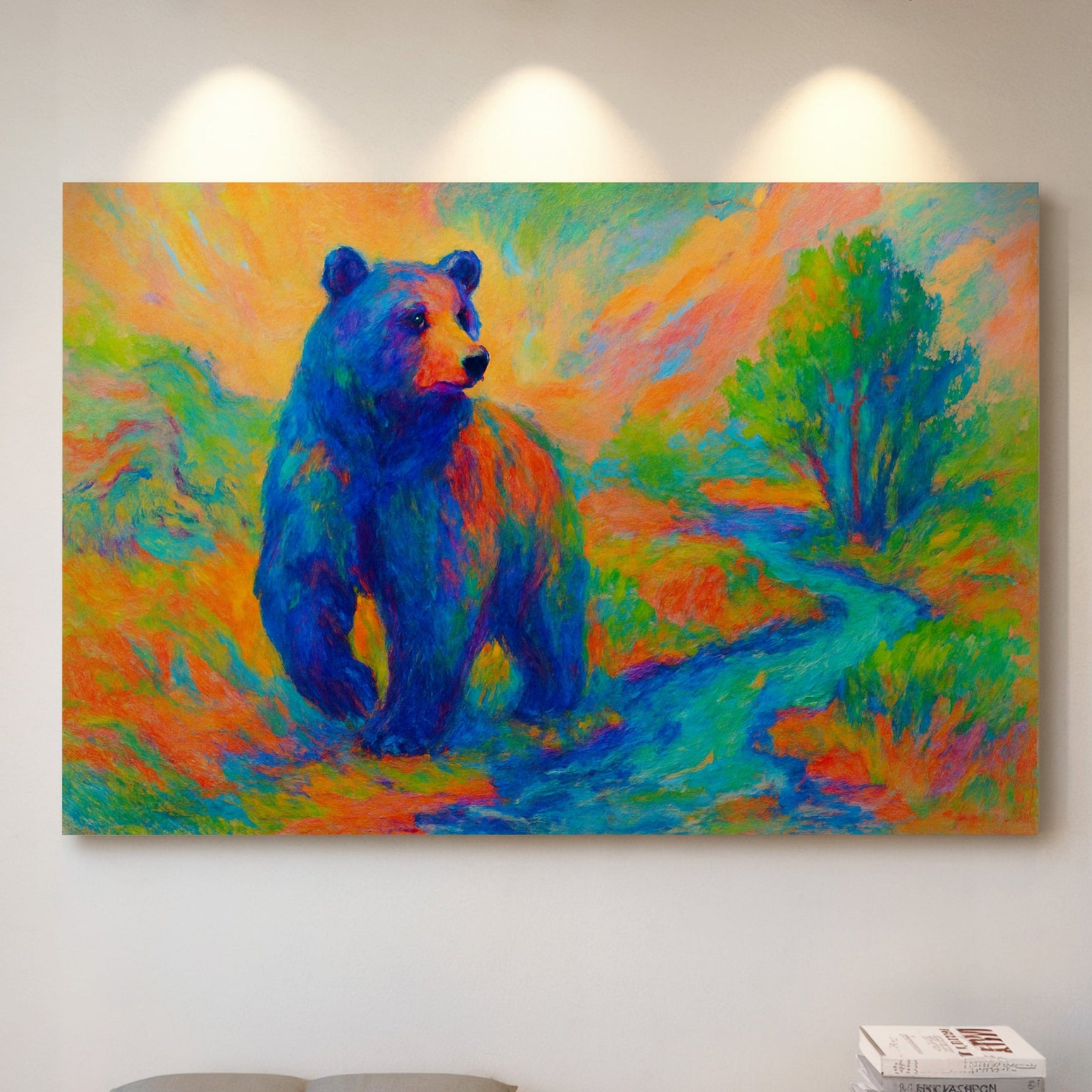 Chromatic Bear by the Riverbend