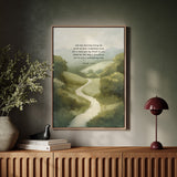 Guided Morning Path Psalm 143:8 Art Print