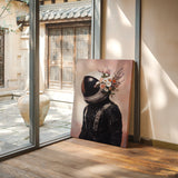 Astronaut with Blossoms on Blush