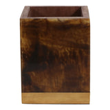 Myrtletown Brown/Gold Tortoise Look Pencil Cup