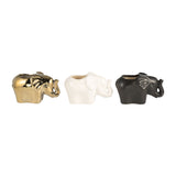 Gomez Multicolor Plumeria Elephant Candles (Set of 3)