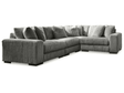 Lindyn Fog 4pc Sectional - Ornate Home