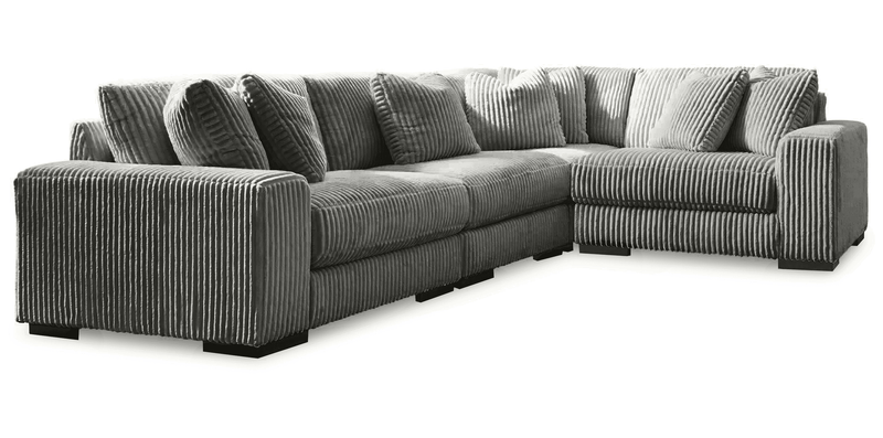 (Online Special Price) Lindyn Fog 4pc Sectional - Ornate Home