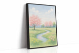 Spring Stream and Blossom Path