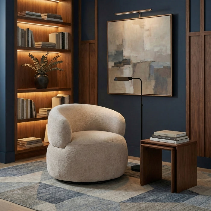 Ruvo Brown Swivel Chair