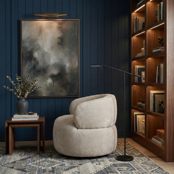 Ruvo Brown Swivel Chair