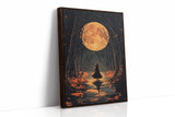 Witch Beneath the Harvest Moonlight