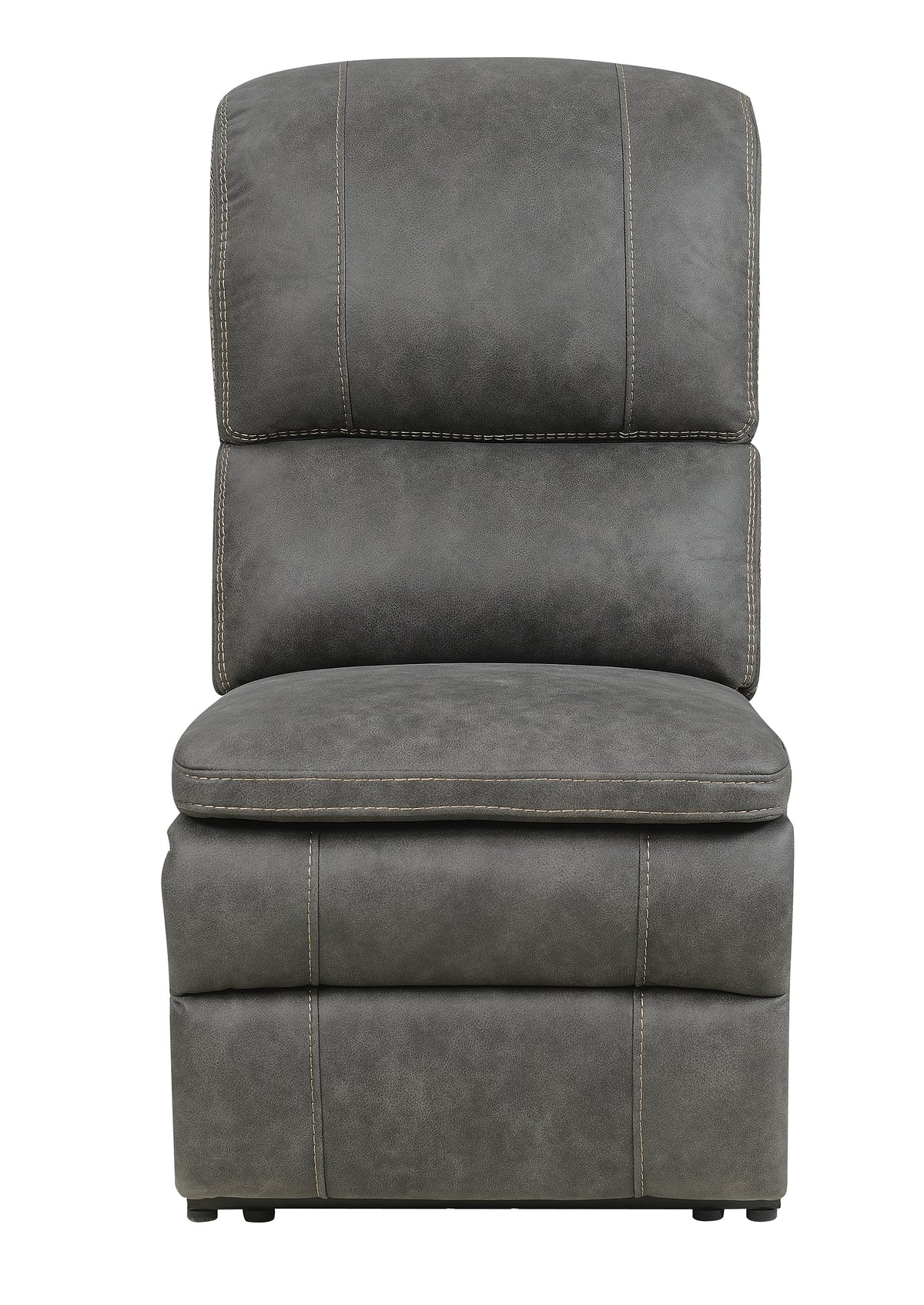 Wasatch Iron Fabric 6-Pc Power Reclining Sectional with 2 Power Recliners