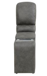 Wasatch Iron Fabric 6-Pc Power Reclining Sectional with 2 Power Recliners