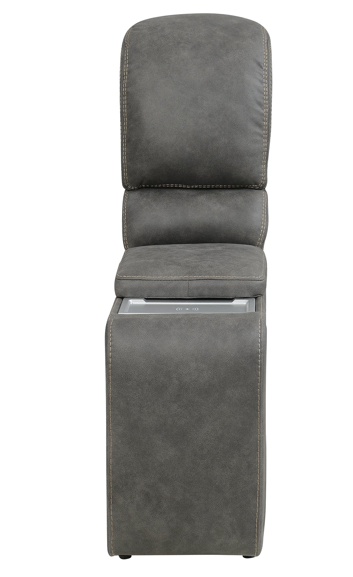 Wasatch Iron Fabric 6-Pc Power Reclining Sectional with 2 Power Recliners