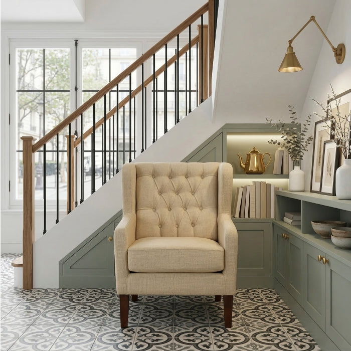 Aria Brown Accent Chair